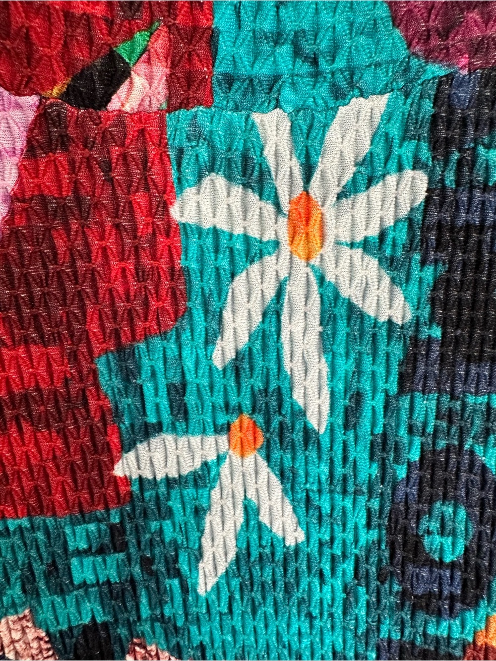 Farm Rio Teal Floral Print Maxi Skirt - Picture 5 of 7